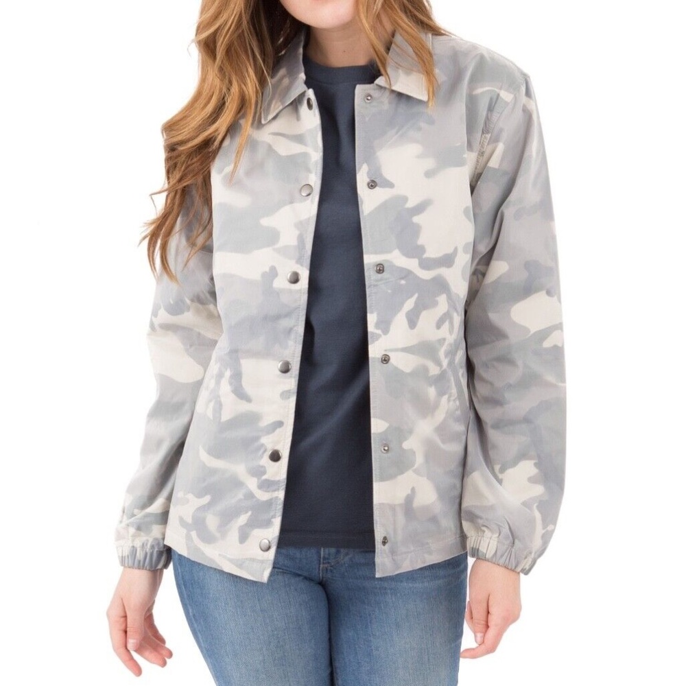 NWT Stussy Lenny Translucent Coach Jacket in Camo